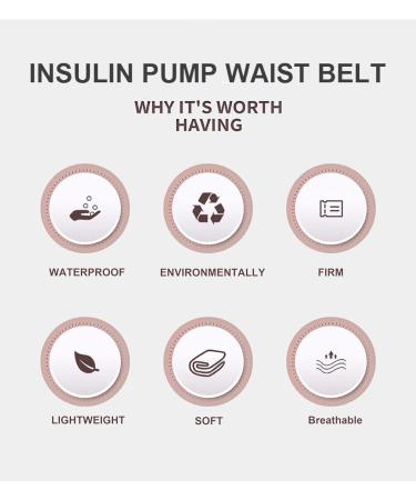 Insulin Pump Waist Bag - Diabetic Accessories Belt for Tslim X2 Freestyle Libre Dexcom - Sport Pink | Perfect for Men & Women - Buy Online on GoSupps.com