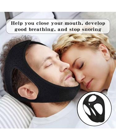 Adjustable Anti-Snoring Chin Strap for Men and Women - Stop Snoring with Breathable Mouth Guard - Buy Online on GoSupps.com
