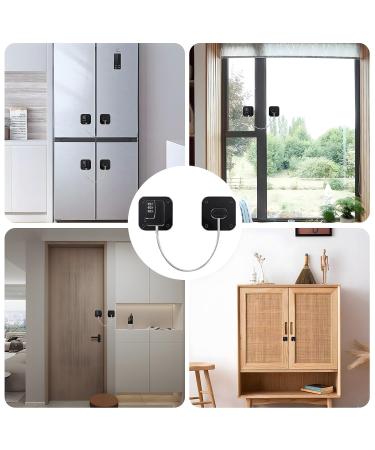Refrigerator Lock with Code - 2 Piece Self-Adhesive Child Safety Lock for Drawers & Cupboards (No Drilling) - Ideal for Kids Under 5 - Buy Online on GoSupps.com
