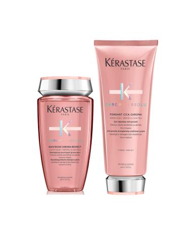 K rastase Neutralizing routine for all types of colored hair Set with Shampoo and Conditioner Repairing & Color Protective For sensitive or damaged colored hair Chroma Absolu