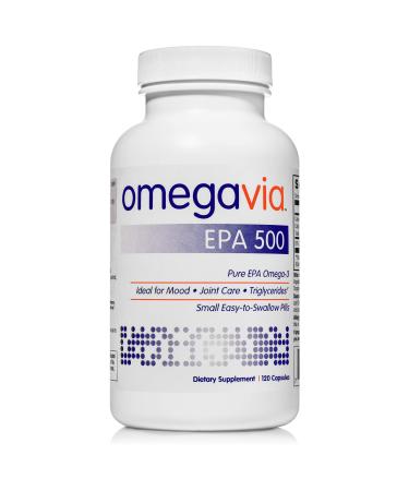 OmegaVia EPA 500 Pure EPA Omega-3 120 Capsules