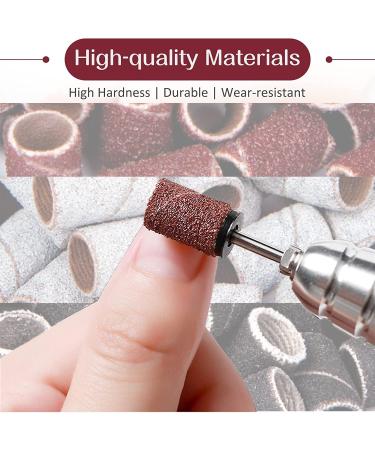 Litensh 210PCS Nail Sanding Bands for Nail Drill Manicure Set with Box Pedicure Nail Files Heads - 80/120/180 Grit Sanding Tape + 3/32 inch Nail Drill Bit - Complete 210PCS Set - Buy Online on GoSupps.com