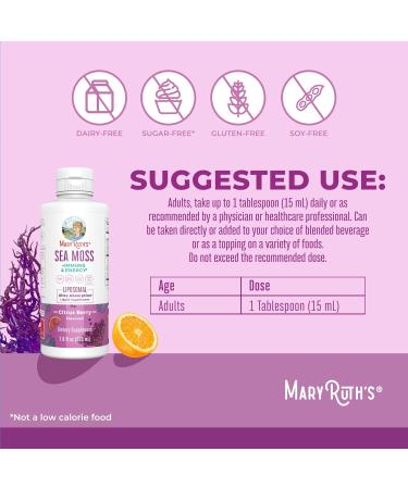 MaryRuth Organics Sea Moss Liposomal (Citrus Berry) & Collagen Booster (Maple Hot Cocoa) | Clean Label Project Verified | Vitamins for Energy Immunity and Overall Wellness | Vegan Non-GMO - Buy Online on GoSupps.com