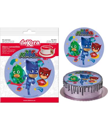 dekora Dekora - PJMasks Children's Birthday Cake Decor - 15.5 cm Multicolored - Buy Online on GoSupps.com