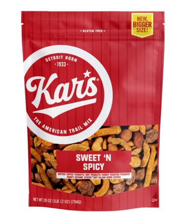 Kar's Nuts Sweet 'N Spicy Trail Mix Pouch, 28 Oz, Pack of 1 Sweet 'N Spicy 28 Ounce (Pack of 1)