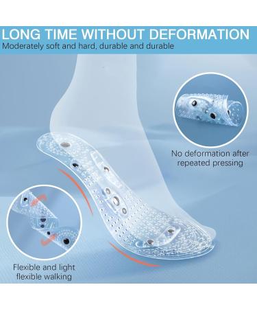 Foot Massage Insoles for Men & Women - Magnetic Acupressure Inserts for Reflexology & Pain Relief - Breathable & Adjustable TPR Insoles (28-30cm - Buy Online on GoSupps.com