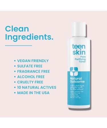 Natural Outcome Skin Care Acne Clarifying Face Toner for Teens - Salicylic Acid Astringent - Clear Acne & Purify Pores - 6.7 oz - Buy Online on GoSupps.com