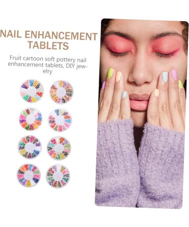 minkissy 56 Boxes Soft Pottery Nail Diy Scrapbook Cane Accessories Hair Bow Resin Polymer Slices Manicure Decor Resin Flat Back Button Flower Clay Fruit Polymer Clay Patch Sticker 3d - Buy Online on GoSupps.com