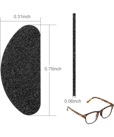 Eyeglass Nose Pads  Adhesive Glasses Nose Pad  Eye Glasses Nose Support Pads  Anti-Slip Nose Pads for Glasses - for Plastic Frames  Sunglasses  D-Shape 24 Pairs (Black) D-shape(black) - Buy Online on GoSupps.com