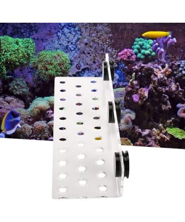 Zerodis Aquarium Coral Rack Bracket - Acrylic Frag Rack with Strong Suction | 32 Hole Coral Holder for Aquariums - Top Aquarium Accessories - Buy Online on GoSupps.com