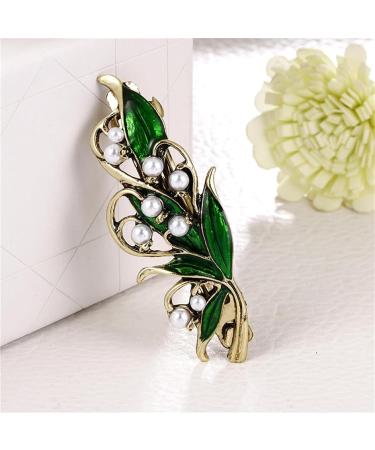 Vintage Hair Barrettes French Retro Hair Clips Women French Hair Clips Vintage Leaf Pearls Bronze Hair Clips Gold - Buy Online on GoSupps.com