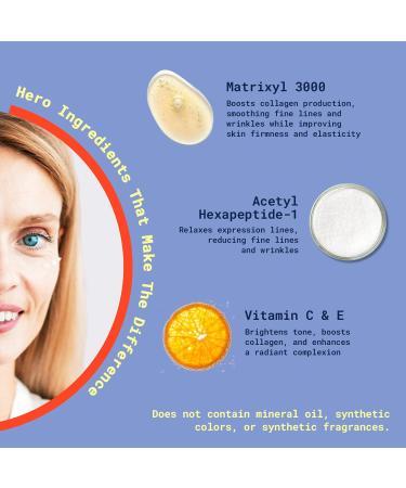 bioBare Matrixyl 3000 + Vitamin C & E Eye Cream Anti-Aging Peptide Eye Treatment for Wrinkles Dark Circles & Puffiness Hydrating Cream with Hyaluronic Acid AHAs & Botanical Oils 15ml - Buy Online on GoSupps.com