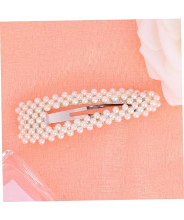 FRCOLOR Pearl Barrettes Pearl Clips Accessories Bling Hair Barrettes Jewel Barrettes beads hair clip Hair Clamps Barrettes crystals beads Hair Accessories Bobby Pin white headgear Fashion - Buy Online on GoSupps.com