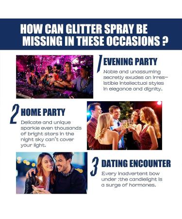 Erinde Body Glitter Spray - Shimmering High Gloss Makeup Spray for Women - Champagne Gold - Buy Online on GoSupps.com
