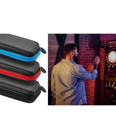 Casemaster Sentry Dart Case - Slim EVA Shell for Steel and Soft Tip Darts - Holds 6 Darts with Built-in Storage - Black - Buy Online on GoSupps.com