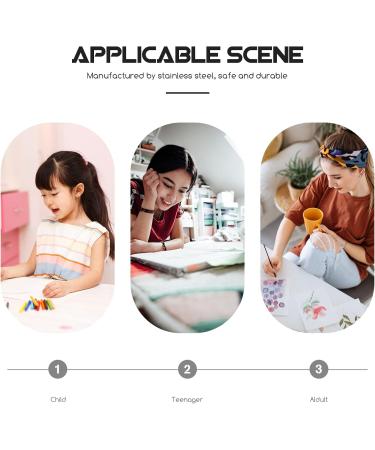 SEWACC Rhinestone Sticky Pen Tips 6pcs Cases Nail Embroidery Drill Art Tool Point for Steel Tips Pen Replacement Diy Heads 2.2X0.5cm - Buy Online on GoSupps.com
