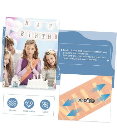 Beaupretty 2 Sets Party Decoration Party Favor Ornament Sash Birthday Party Supplies Birthday Party Sash Cloth Sash Adornment Sash Party Decor Sash Party Girl Sash - Buy Online on GoSupps.com