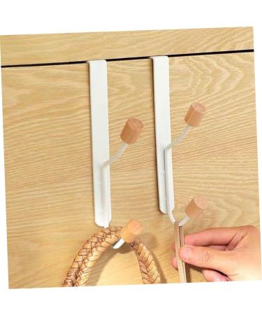 ABOOFAN 2pcs No Punching Door Hook Heavy Duty Clothes Rack Coat Hanging Holder Over Door Organizer Rack Bags - Buy Online on GoSupps.com