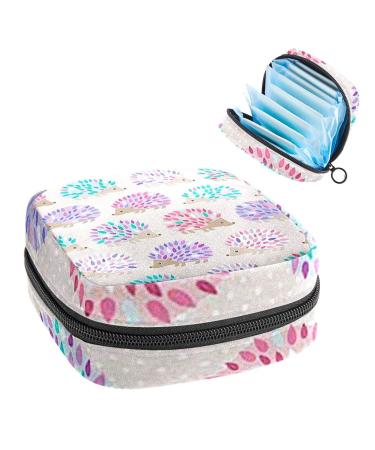 GIAPB Period Bag Sanitary Napkin Storage Bag Period Pouch Travel Makeup Bag Animal Colorful Polkadot Color768