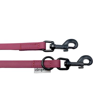 Biothane Dogeline Black Hook - Adjustable Leash for Small & Large Dogs | 2m to 5m Options | Durable & Stylish Bordeaux 2.80m x 16mm - Buy Online on GoSupps.com