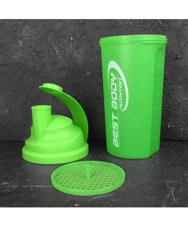 Best Body Nutrition Protein Shaker - 700ml BPA Free Green - Premium Quality Protein Shaker for Smoothies & Shakes - International Shipping Available - Buy Online on GoSupps.com