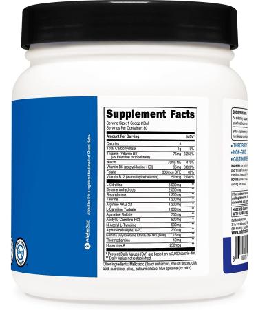 Nutricost Stim-Free Pre-Workout 30 Servings Blue Raspberry - Caffeine-Free & Non-GMO | Gluten-Free Formula | Stimulant-Free for Clean Energy Boost | 1 Pack - Buy Online on GoSupps.com