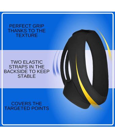 Women's Post Surgery Chin Strap Bandage - Neck & Chin Compression Wrap - Face Slimmer Jowl Tightening (L) Large - Black - Buy Online on GoSupps.com