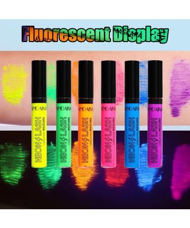 HISUNBEN Lilaccolored fluorescent mascara voluminous and lengthening mascara for eyelashes waterproof longlasting not tested on animals vegan eye makeup - Buy Online on GoSupps.com