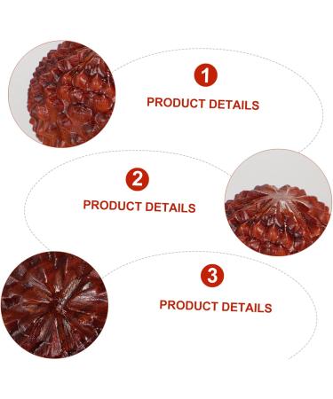 GLEAVI 4pcs Wooden Baoding Balls - Hand Massage & Stress Relief | Litchi Carving Crafts for Zen Meditation & Relaxation - Buy Online on GoSupps.com