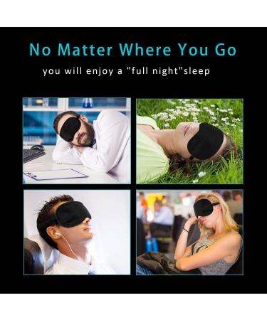 BYBART Loading Sleep Mask - Adjustable Head Strap, Soft & Comfortable Eye Cover for Kids, Women, Men - Light Blocking Eye Mask - Buy Online on GoSupps.com