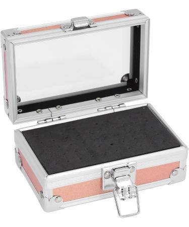 ZJchao Nail Drill Bit Storage Box with Secure Lock Multi Hole Capacity Transparent Flip Cover Durable Construction (Dazzling Gold) - Buy Online on GoSupps.com