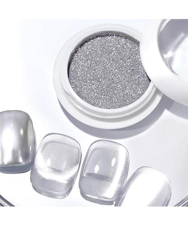 Poudre ongles chrom e avec effet miroir argent pigment de manucure holographique pour pigment de manucure pour poudre chrom e pour ongles en gel - Buy Online on GoSupps.com