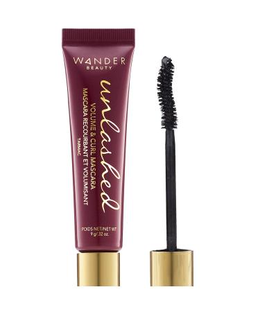 Black Mascara Volume and Length: WANDER BEAUTY UNLASHED VOLUME & CURLING MASCARA - Cruelty Free & Gluten Free. Lash Conditioning  Strengthening  Lengthening Mascara  Volumizing Mascara Eye Makeup - 1 Pack 0.32 Ounce (Pac...
