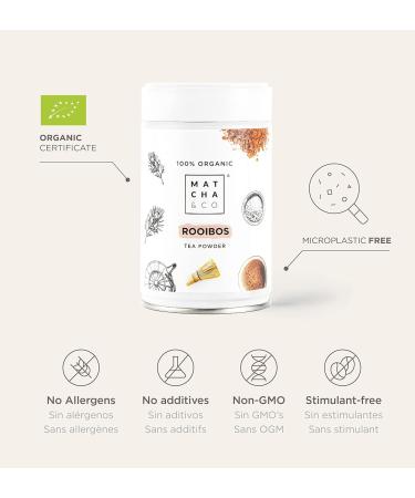 Organic Rooibos Tea Powder 30g - 100% Natural & Pure - Buy Online on GoSupps.com