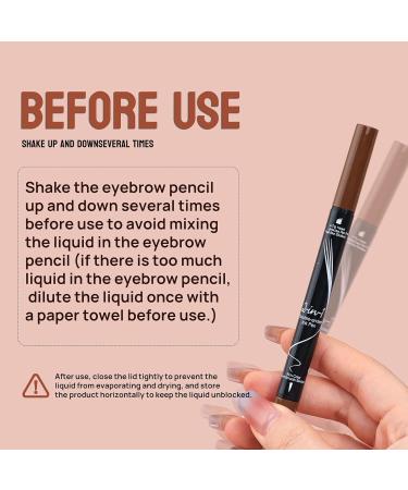 Elegant 4-tip precise pen for complete eyebrow makeup easy to remove and apply - Buy Online on GoSupps.com