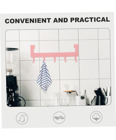 Cabilock Over The Door Towel Rack Over The Door Towel Bar Traceless Hooks Hook up Row Hook Household Size 1 Pink - Buy Online on GoSupps.com