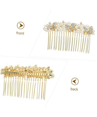 Didiseaon Alloy Rhinestone Hair Comb Pearl Side Comb Hair Accessories for Prom Pearl Clips for Hair Rhinestone Hair Clip Pearl Hair Pin Bridesmaid Rhinestones Jewelry Diamond - Buy Online on GoSupps.com