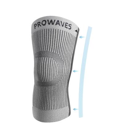 ProWaves Kniebandage Women Men Kniebandage Meniskus Arthritis Sport Knee Sats Knee Orthesis Patella Kniebandage with side stabilizers Breaking knee Sleeve ACL Knee pain relaxation m 1 piece - Buy Online on GoSupps.com