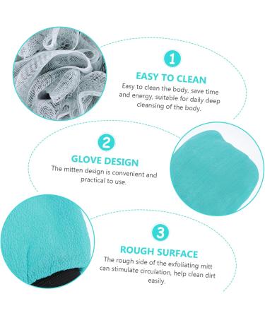 SOESFOUFU 2 Sets Bath Set Women Shower Body Exfoliating Mitten Bathing Accessories Bath Accessories Bubble Maker Body Wash Puff Korean Washcloth Bath Loofah Rayon Deep Cleaning Toiletries - Buy Online on GoSupps.com