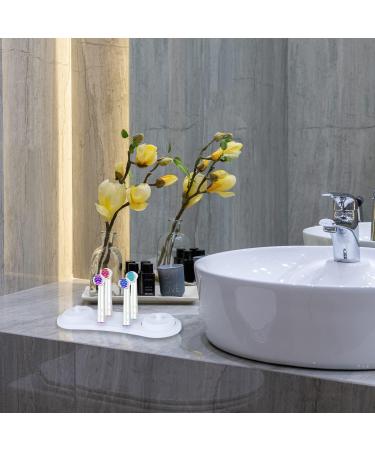 GERUI Electric Toothbrush Holder - Holds 4 Heads & Distributes 2 Toothbrushes | Premium Bathroom Organizer for International Shipping - Buy Online on GoSupps.com