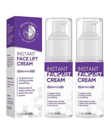 IBQIBQ Instant Face Lift Cream  2PC Anti-Aging Skin Tightening & Lifting Serum  Effective Smooth Appearance & Reduce Wrinkles Within Minutes for All Skin Types  Neck & Eye