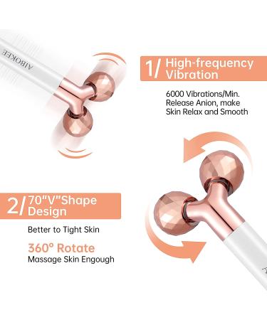 2 in 1 Electric Face Massager - 3D Roller and T Shape Kit for Anti Wrinkles, Skin Tightening, and Firming - Buy Online on GoSupps.com