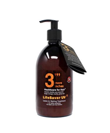 3'''More Inches LifeSaver UV Leave-in Styling Treatment 500ml - 3 in 1 Moisturizing UV Color Protection - Frizz-Free Beach Waves - No Added Fragrance Silicone Feee - Hair Care by Michael Van Clarke