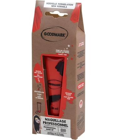 Goodmark 02080478 - Professional Aqua Make Up Cream Gold 1 Piece 28 ml in a Tube Cream on Blister Card Make-Up Make-Up Carnival Costume Stage Theatre Halloween - Buy Online on GoSupps.com