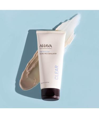 AHAVA Time to Clear Facial Mud Scrub - Gentle 100ml Exfoliating Facial Scrub with Mineral Mud & Granules | Shop Internationally - Buy Online on GoSupps.com