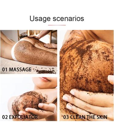 Coffee Body Scrub | Coffee Scrub Body Exfoliator | Moisturizing and Exfoliatings Body Face Hand Foot Scrub | Deep Cleansing Body Exfoliator for All Skin Types - Buy Online on GoSupps.com