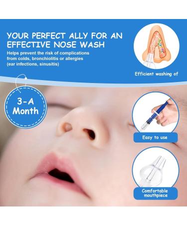 Vicloon Baby Nasal Aspirator - Safe Nose Cleaner for Newborns & Toddlers - Reusable Silicone Suction - 4pc-4colors - Buy Online on GoSupps.com