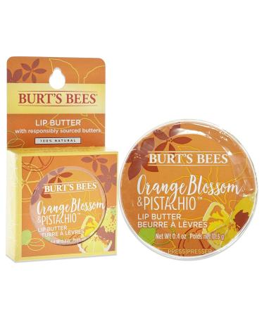 Burt's Bees Orange Blossom and Pistachio Lip Butter Lip Balm - 0.4 oz (Unisex) - Buy Online on GoSupps.com