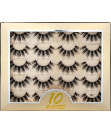 UAMOU 50/100/300pairs Natural Mink Eyelashes Faux 3d Mink lashes Strip Thick Dramatic False Eyelashes Extension Makeup Cils Cheerfully (Color : Y409 Size : 5 boxes) - Buy Online on GoSupps.com