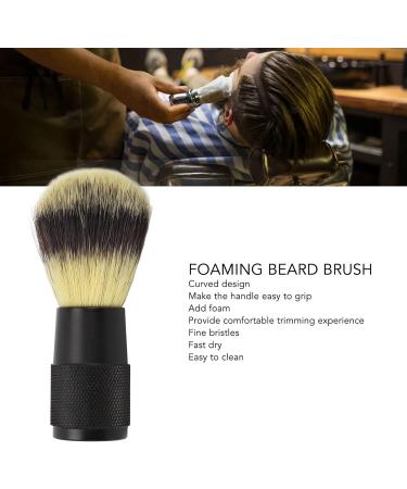 GFRGFH Foaming Beard Brush - Soft Bristles Black Alloy Handle | Best Beard Care for Men - Buy Online on GoSupps.com